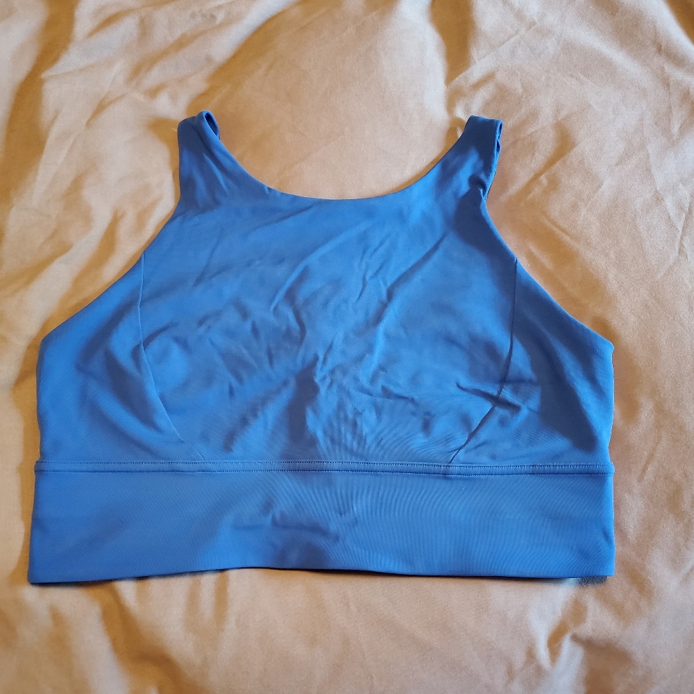 Lululemon Stronger as One Bra wild bluebell 12
